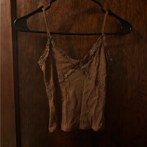 Hollister Chocolate Lace Cami Top